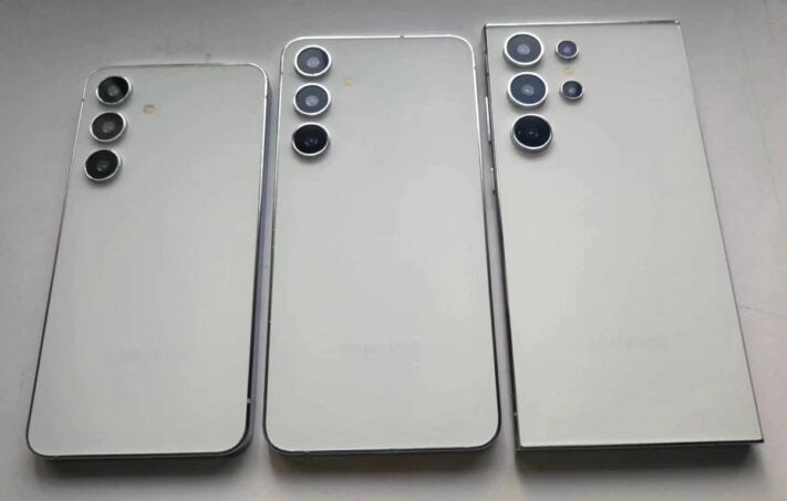 Samsung Galaxy S24-trion dyker upp i det vilda