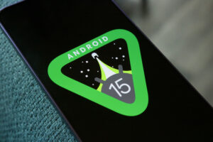 Android 15 Logo On Phone 4