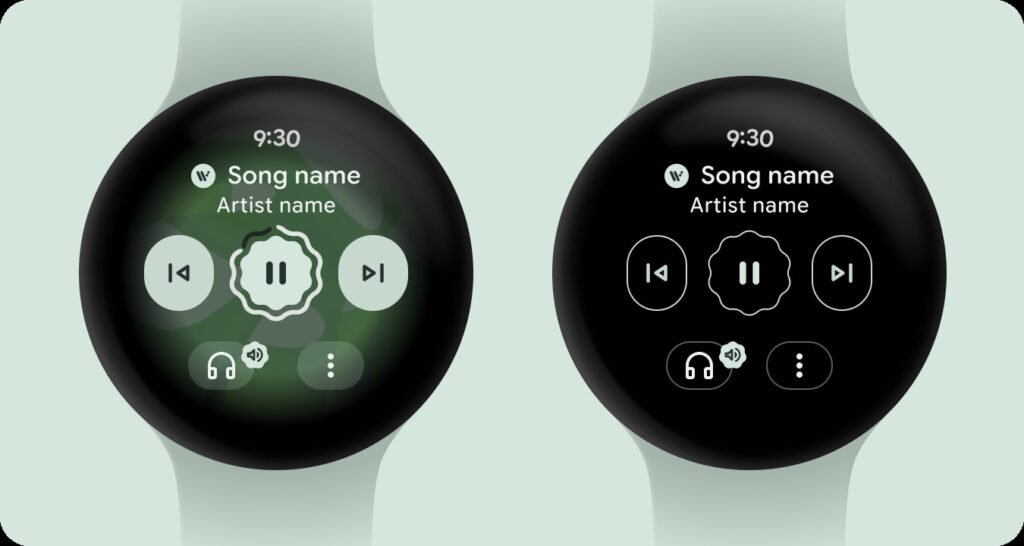 Wear OS 6 AOD media controls