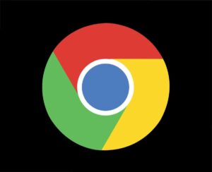 google-chrome-logo-symbol-design-illustration-with-black-background-free-vector