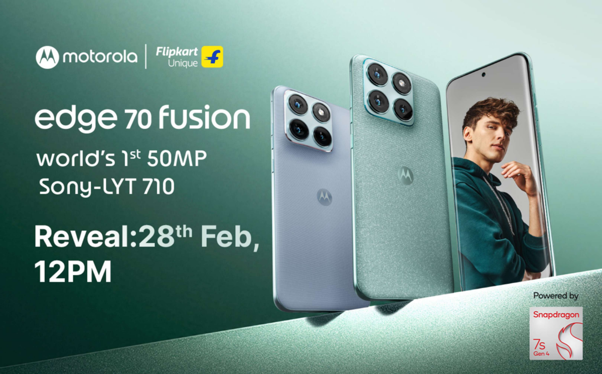 Flipcart avslöjar detaljer om Motorola Edge 70 Fusion