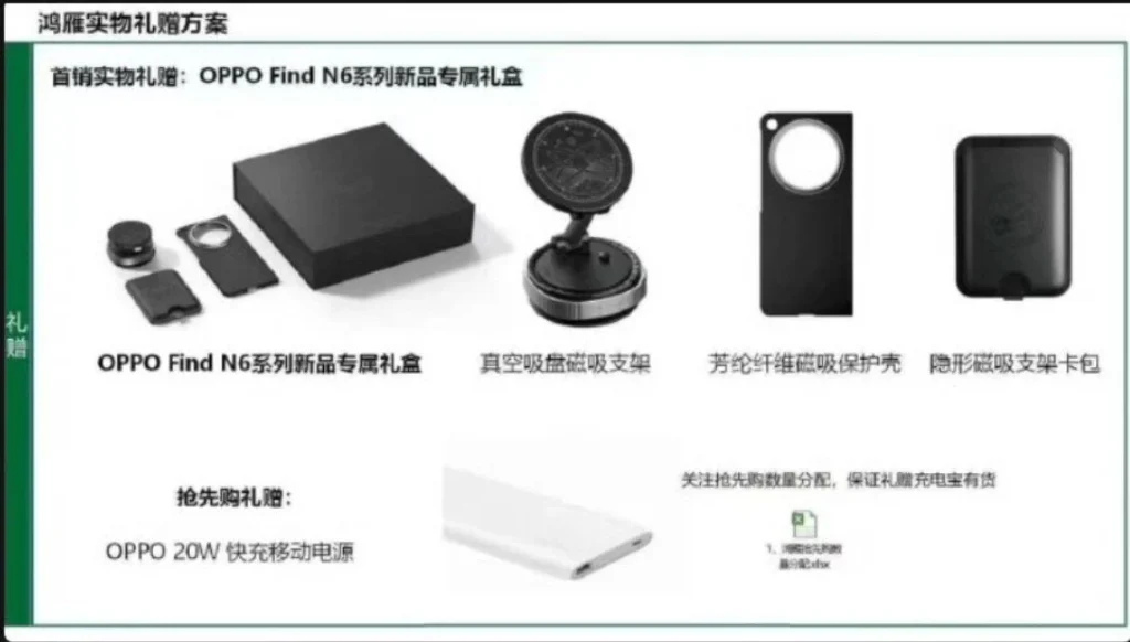 Oppo-Find-N6-gift-box-contents-leak