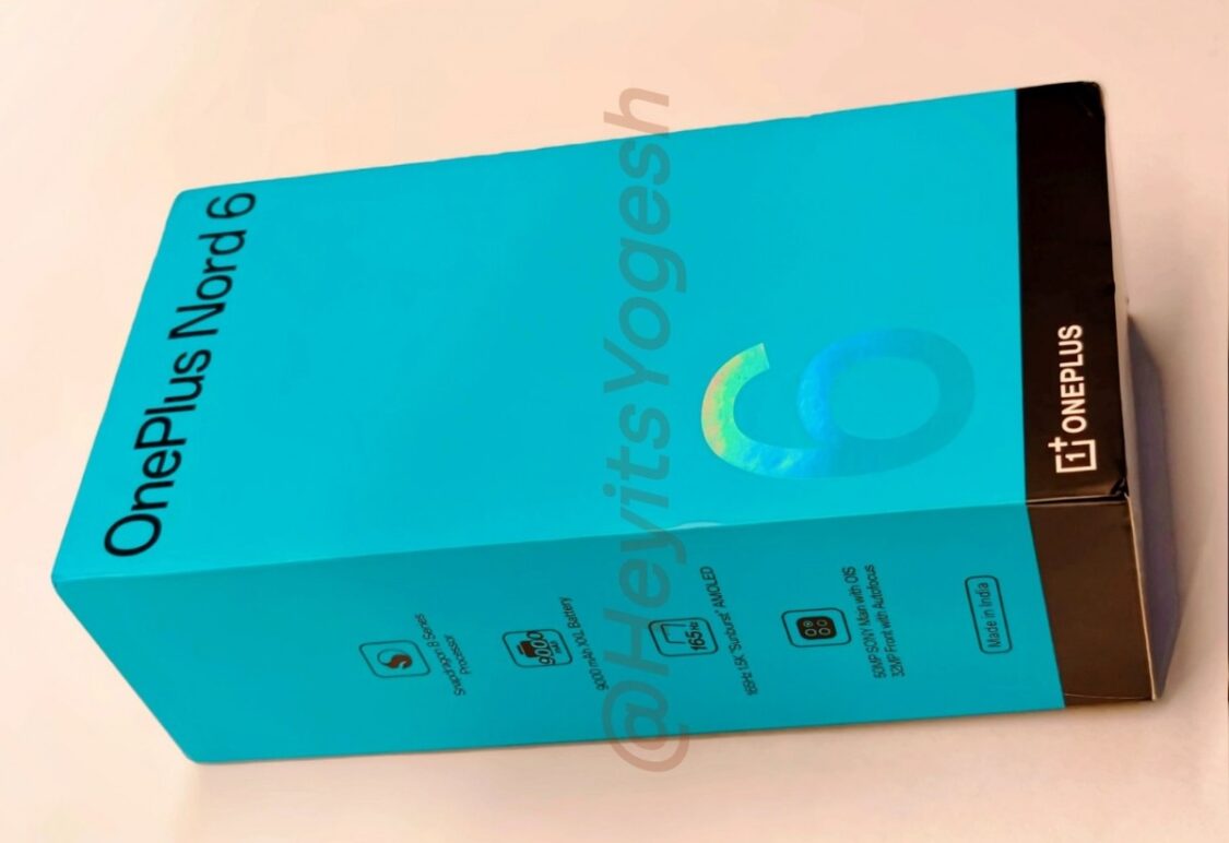 Lådan till OnePlus Nord 6 bekräftar 9000 mAh
