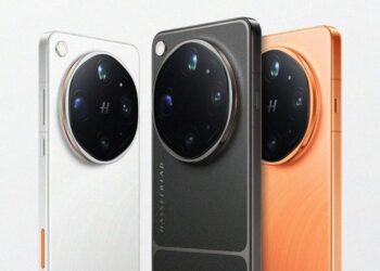 Flera bilder på OPPO Find X9 Ultra visar ”hård” design