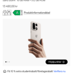 OnePlus hemsida i Sverige ser inte alls bra ut